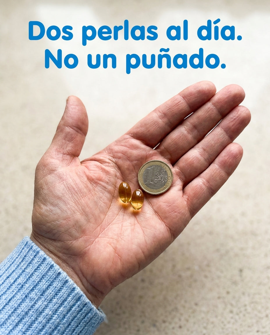 Dos perlas al día. No un puñado.