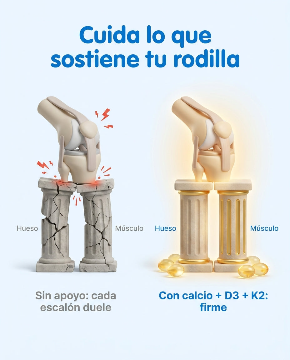 Cuida lo que sostiene tu rodilla: hueso y músculo